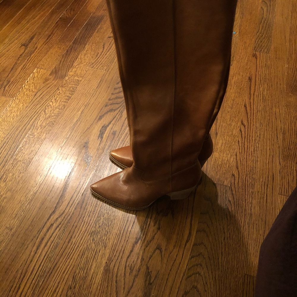 Lucky Brand Leather Over the Knee Azoola Boots 9.5